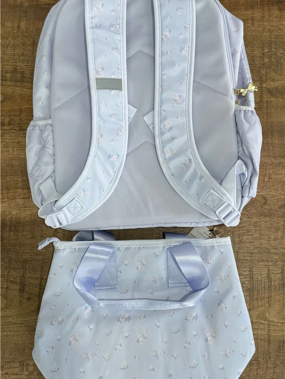 Loveshackfancy Everblooming Rosettes Ditsy Backpack with Matching Lunch Bag